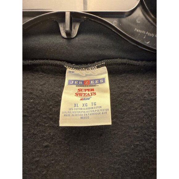 Vintage Jerzees XL Black Crewneck Sweatshirt Minimalist Whimsygoth Streetwear - Picture 3 of 7